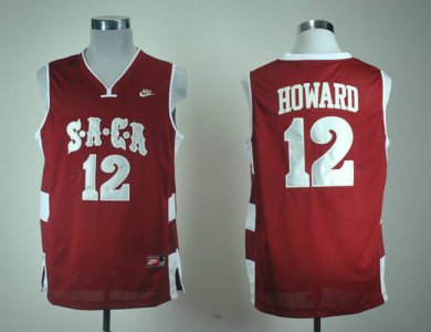 Maillot De Basket NCAA Nike SACA High School Dwight Howard 12 Rouge Basketball